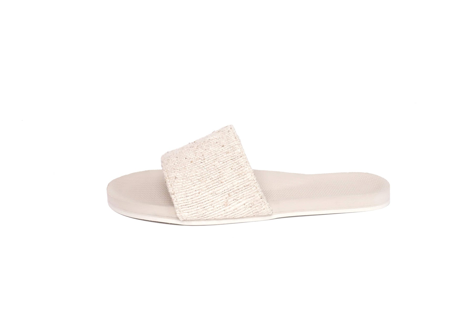 Women's Slide Recycled Pable Straps - Natural/Sea Salt - Indosole