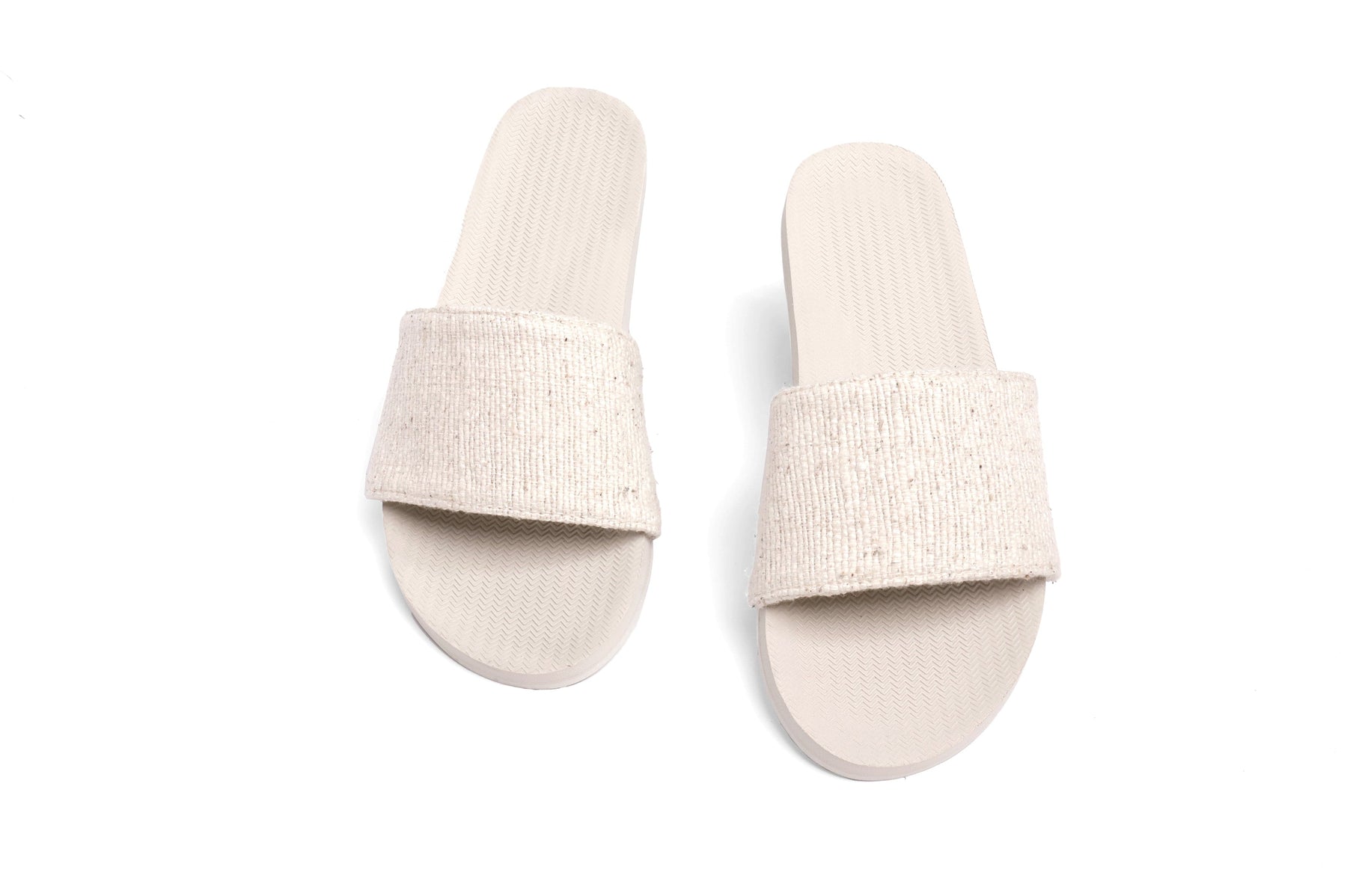 Women's Slide Recycled Pable Straps - Natural/Sea Salt - Indosole