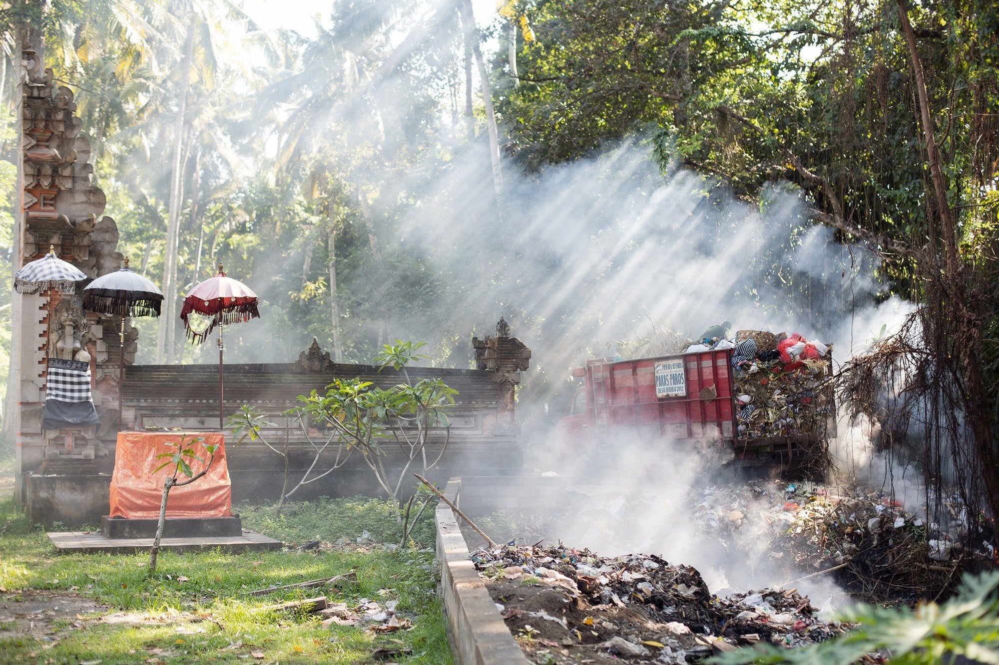 Improper Waste Disposal in Bali