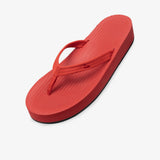 Women's Easy Living Platform Flip Flops Chilli