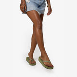Women's Easy Living Platform Flip Flops Matcha