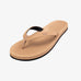 Indosole women's ESSNTLS flip flop in soil light beige, angled product view