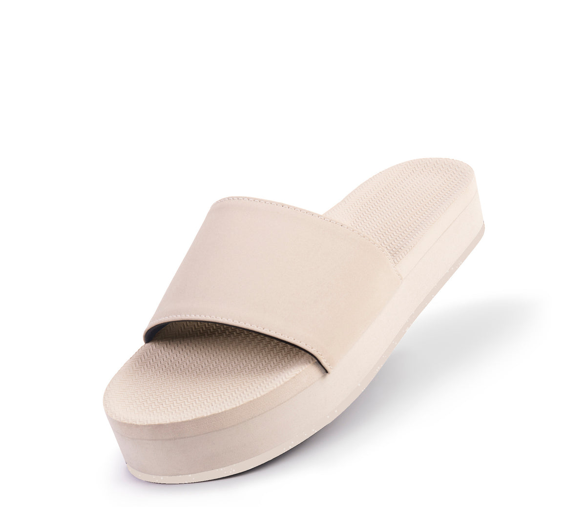 Women’s Slides Platform Sneaker Sole - Sea Salt/Sea Salt Sole