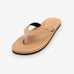 Indosole men's ESSNTLS flip flop in soil light beige with recycled tire sole