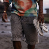 Men's Sneaker Sole Flip Flops Sea Salt