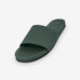 Indosole women's ESSNTLS slide in leaf green — three-quarter view
