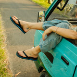 Women's Easy Living Sunchaser Flip Flop Sky/Black - Limited Edition