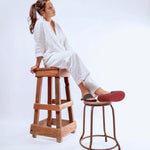 Women's Slide Sneaker Sole - Black/Red Sole - Indosole