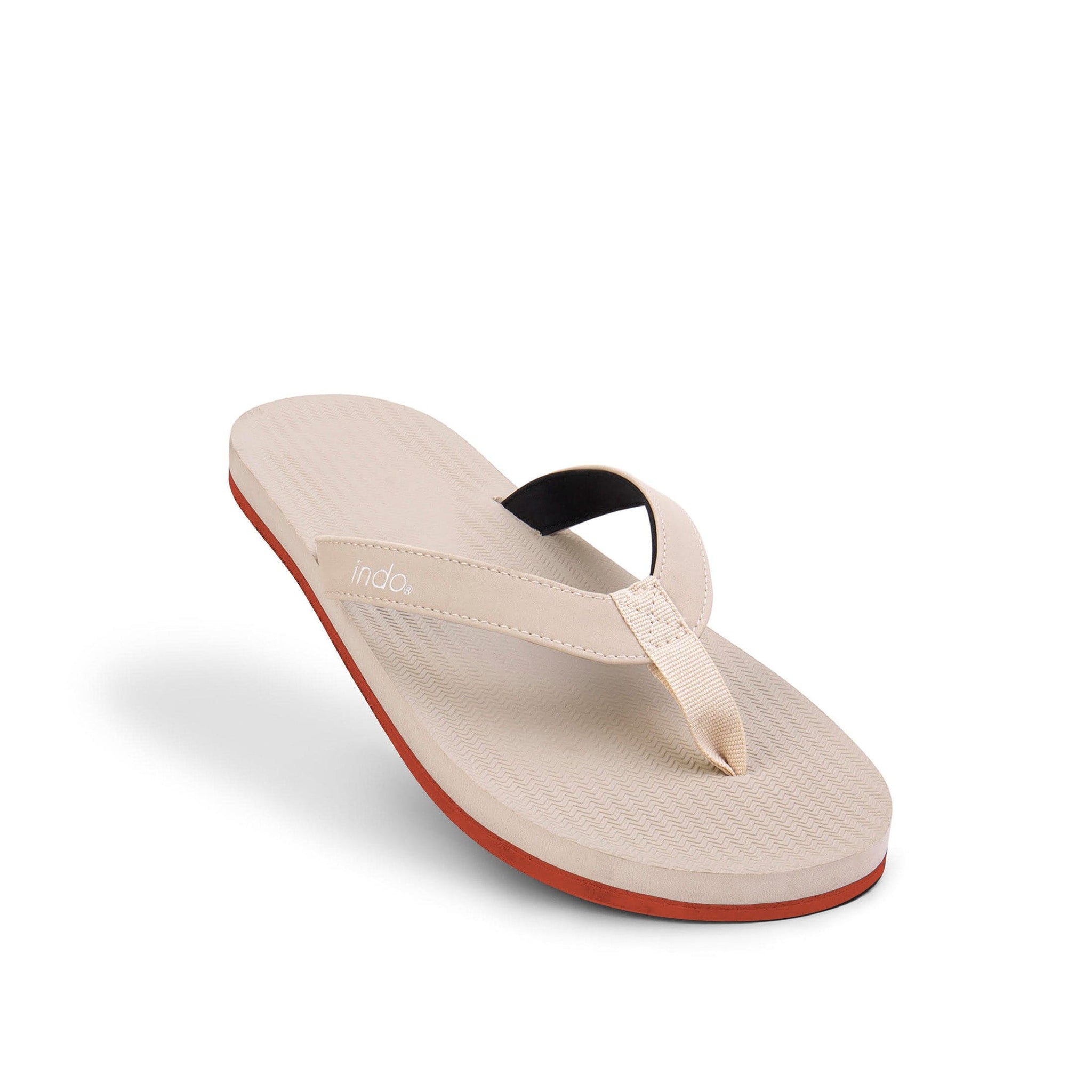 Men’s Flip Flops Sneaker Sole - Sea Salt/Orange Sole
