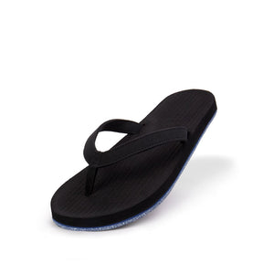 Women's Flip Flops Sneaker Sole - Indigo Sole/Black - Indosole
