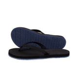Women's Flip Flops Sneaker Sole - Indigo Sole/Black - Indosole