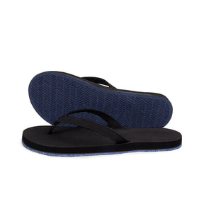 Women's Flip Flops Sneaker Sole - Indigo Sole/Black