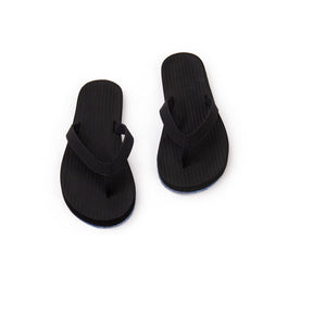 Women's Flip Flops Sneaker Sole - Indigo Sole/Black - Indosole