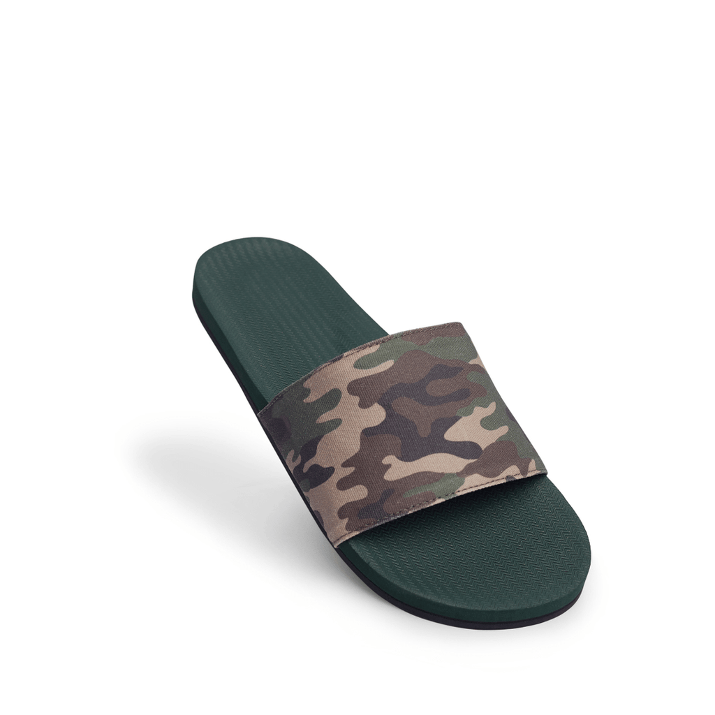 Men's Camouflage Slippers, Orange popular Tactical Camouflage Slide Sandals for Men, White or Black Sole, Sizes 6-14.5