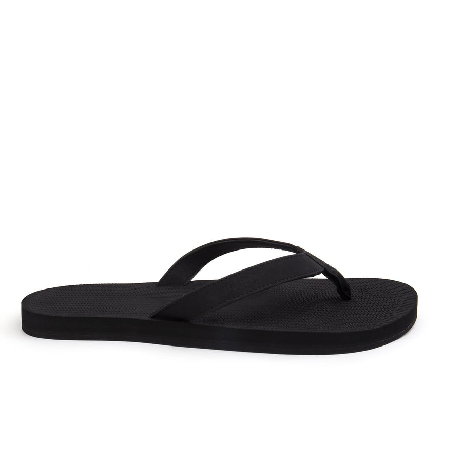 Men’s Flip Flops | Black | Indosole | Soles With Soul