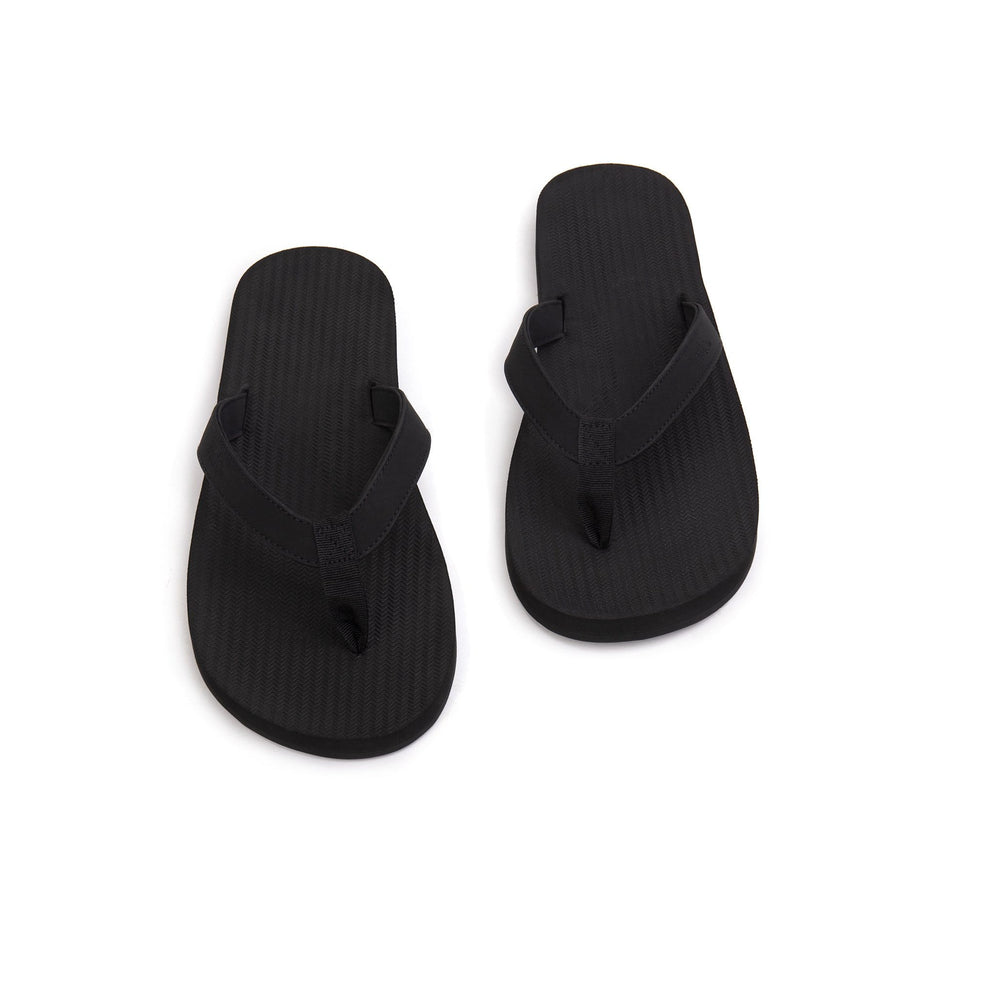 Men’s Flip Flops | Black | Indosole | Soles With Soul