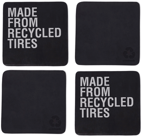 coaster recycled from tires