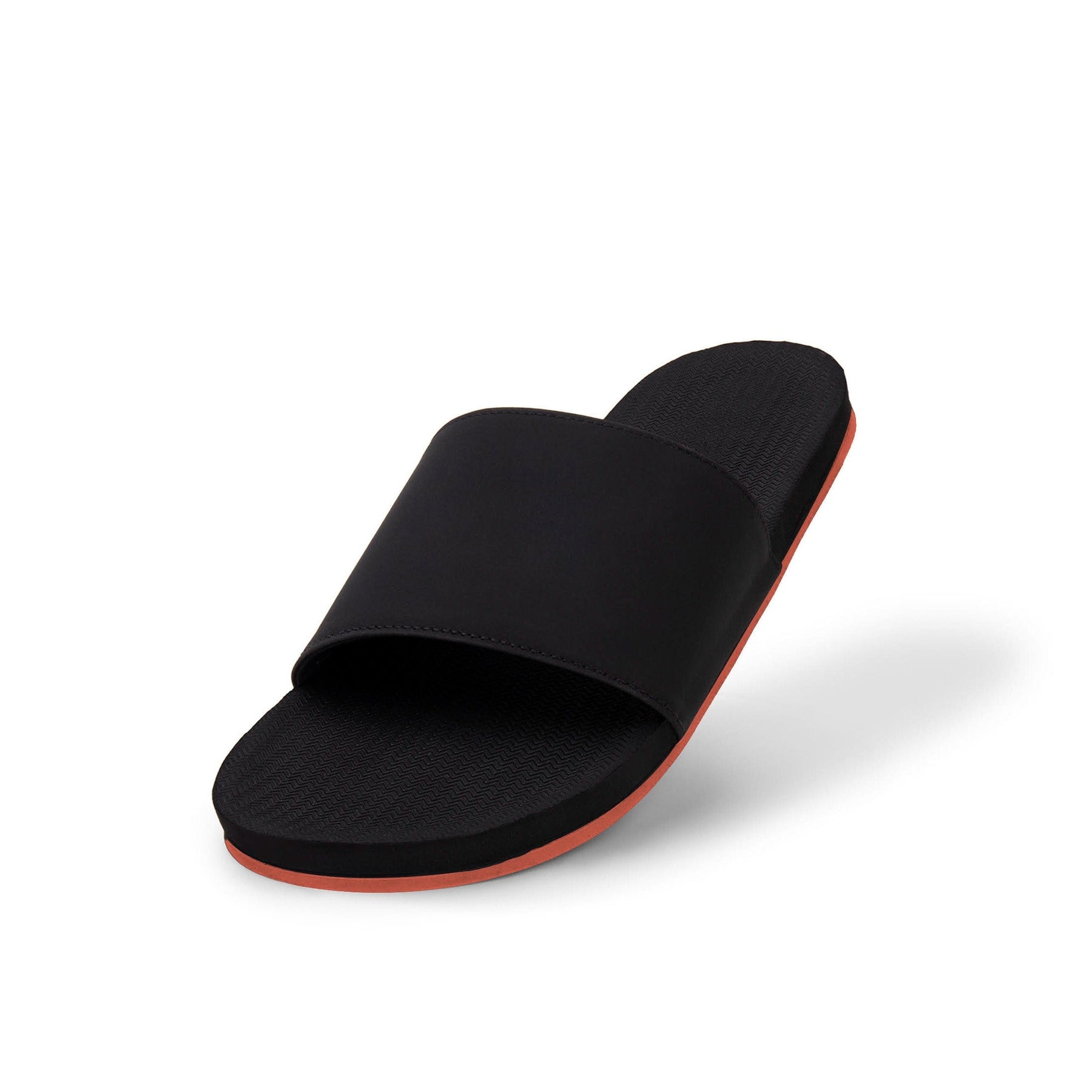 Women's Slide Sneaker Sole - Black/Orange Sole