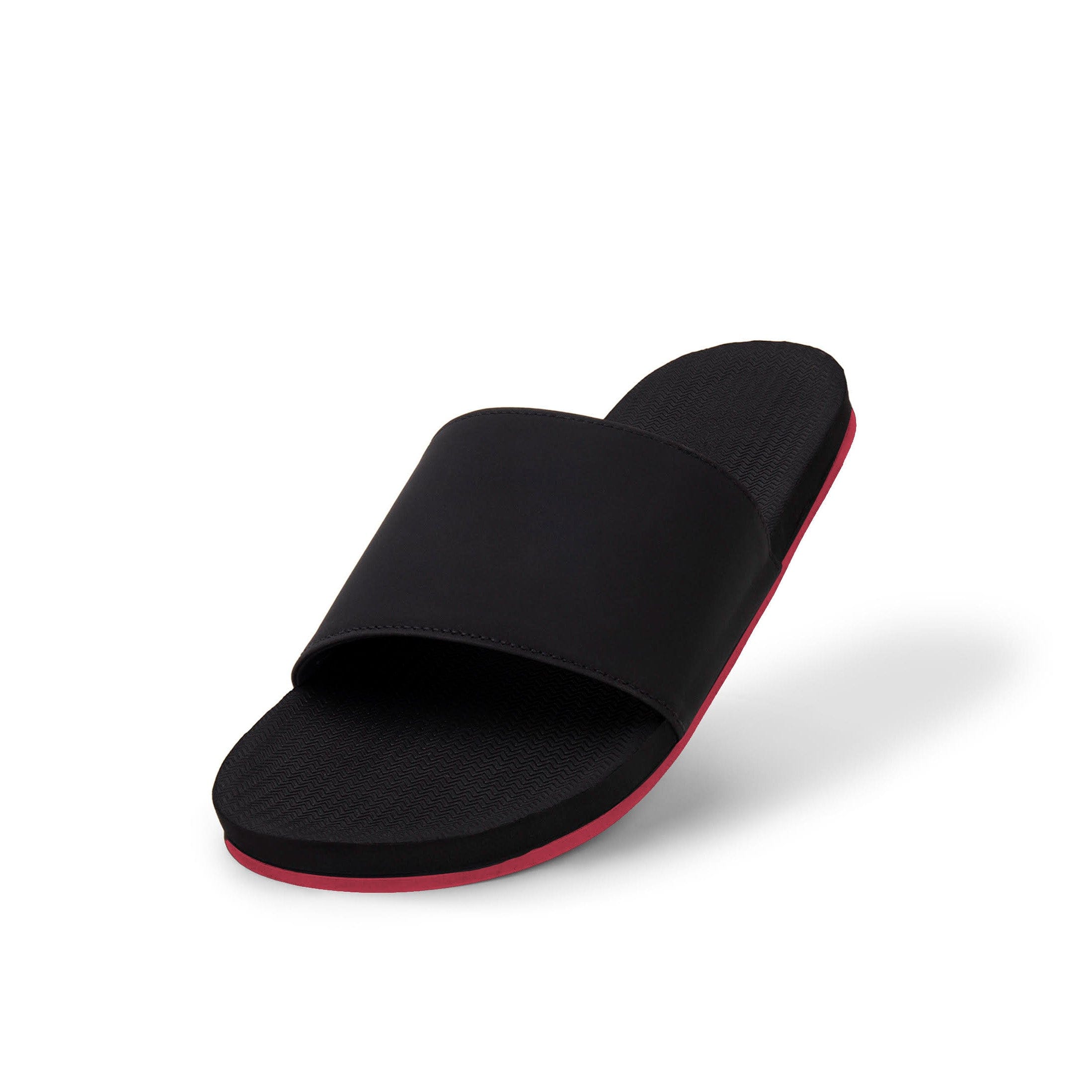 Women's Slide Sneaker Sole - Black/Red Sole - Indosole