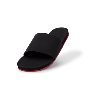 Women's Slide Sneaker Sole - Black/Red Sole