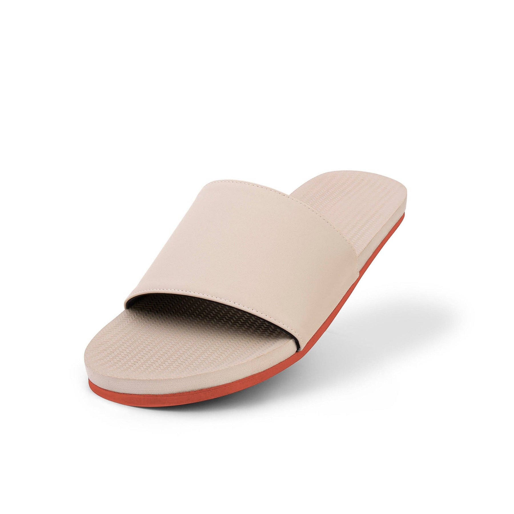Women's Slide Sneaker Sole - Sea Salt/Orange Sole - Indosole