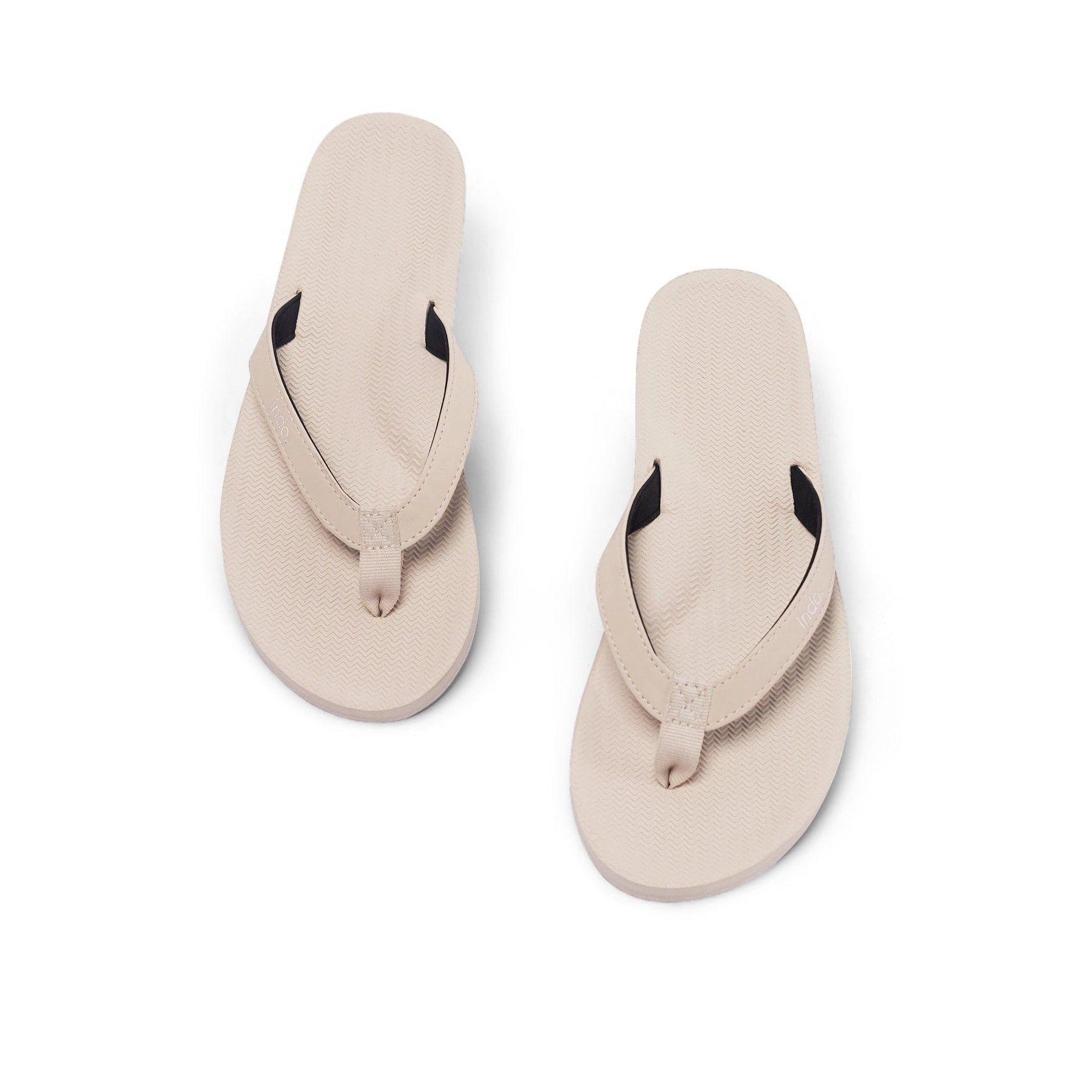 Women's Flip Flops Sneaker Sole - Sea Salt/Sea Salt Sole - Indosole