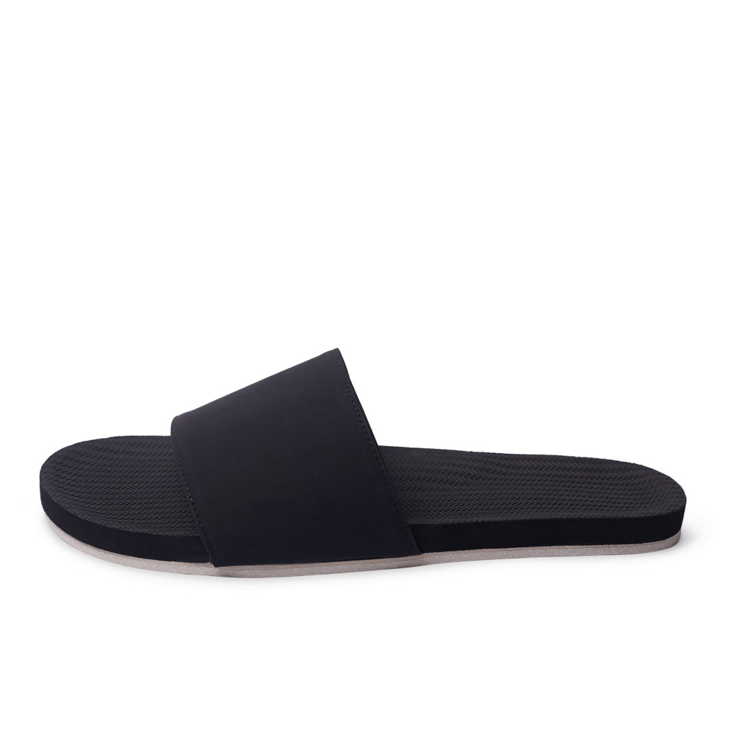 Women's Slide Sneaker Sole - Black/Sea Salt Sole - Indosole