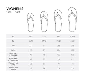 Women's Flip Flops - Leaf