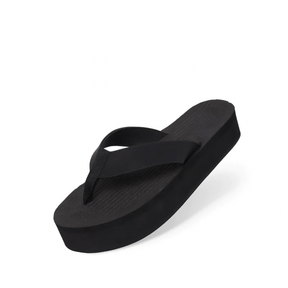 Women's Flip Flop Platform - Black
